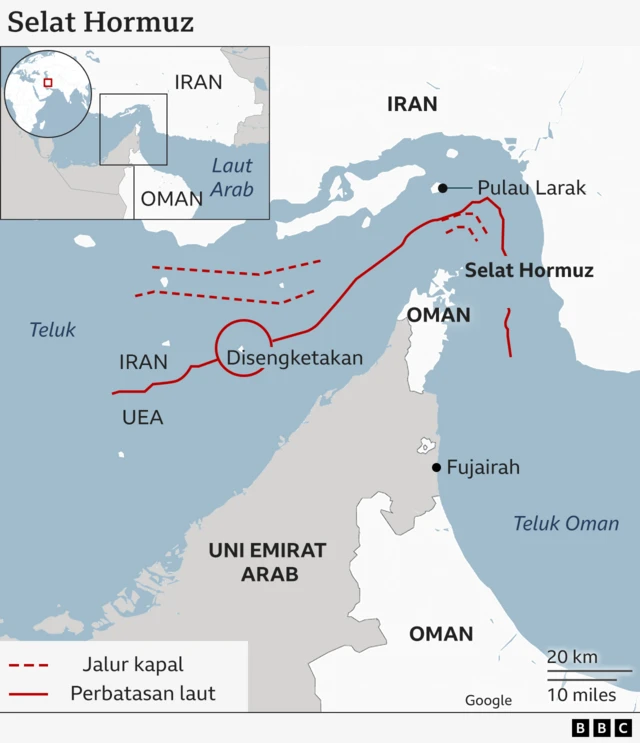 Iran Sebut Selat Hormuz Sepenuhnya dalam Kendali Mereka dan Tertutup untuk Kapal AS, Israel dan Sekutunya