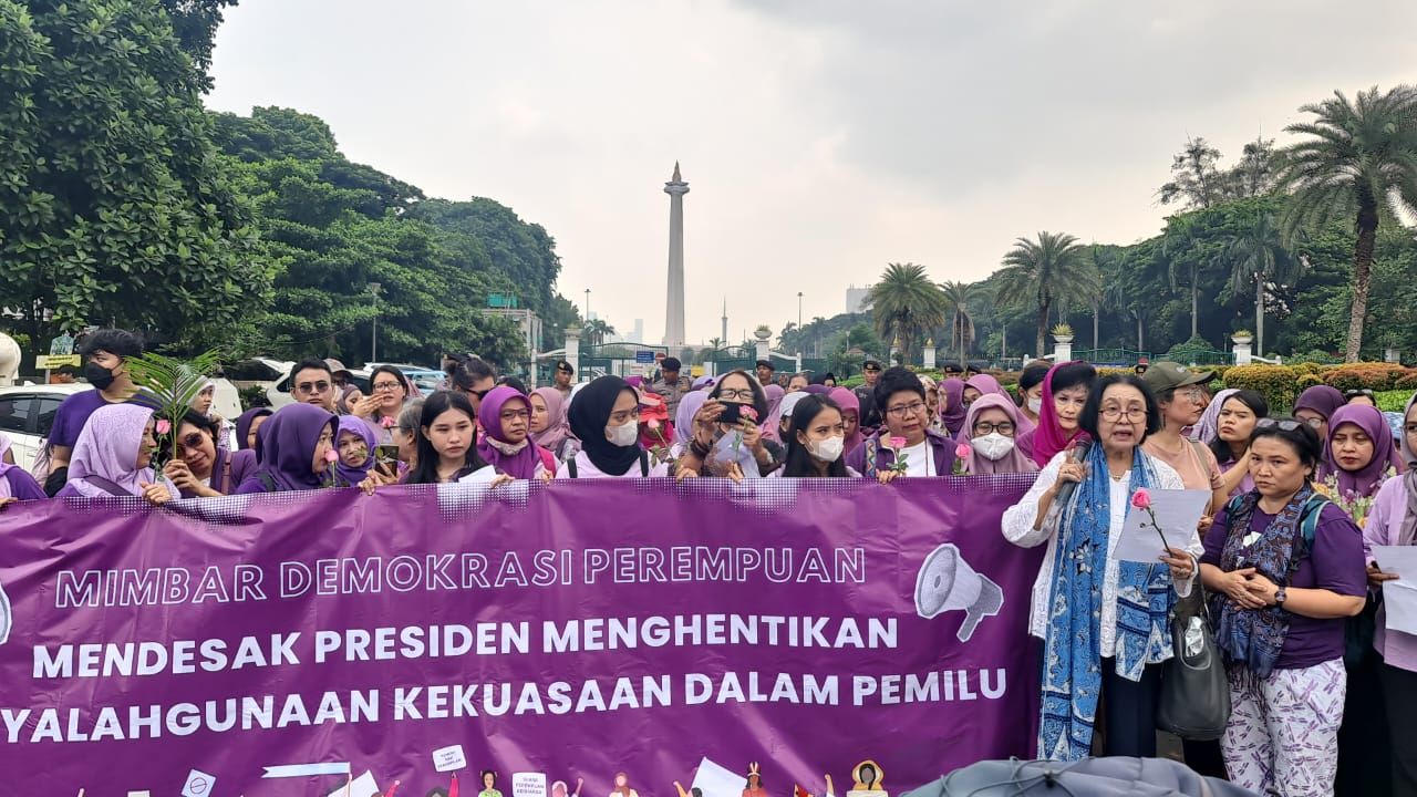Mimbar Demokrasi Perempuan Kritik Penyalahgunaan Kekuasaan yang Dilakukan Jokowi