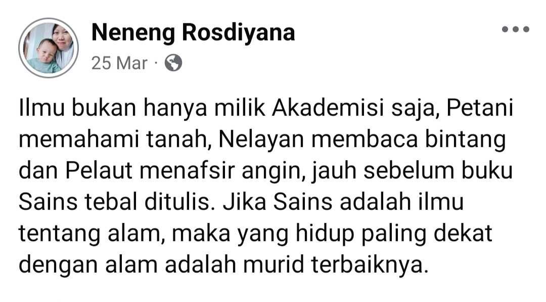 ‘Nenengisme’ Sebuah Upaya Membumikan Perubahan Iklim di Media Sosial