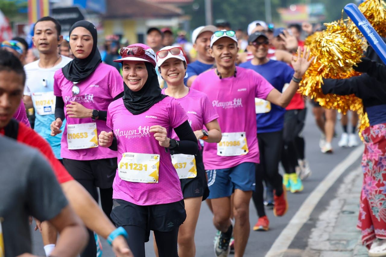 Cara Atikoh Ganjar Membahagiakan Diri: Ikut Lomba Lari Borobudur Marathon