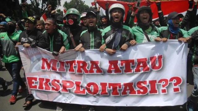 Pengemudi Ojek Online Kembali Berunjukrasa: Usung Lima Tuntutan