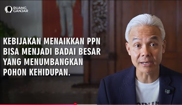Menyoal Kebijakan PPN 12 Persen, Ganjar Pranowo: Apakah Ini Sebuah Keadilan?