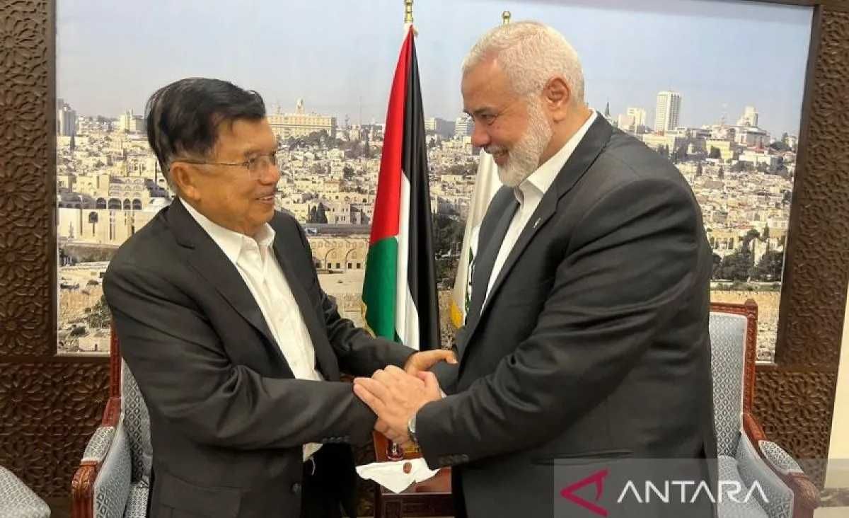 JK Bahas Kondisi Terkini Palestina bersama Pemimpin Hamas