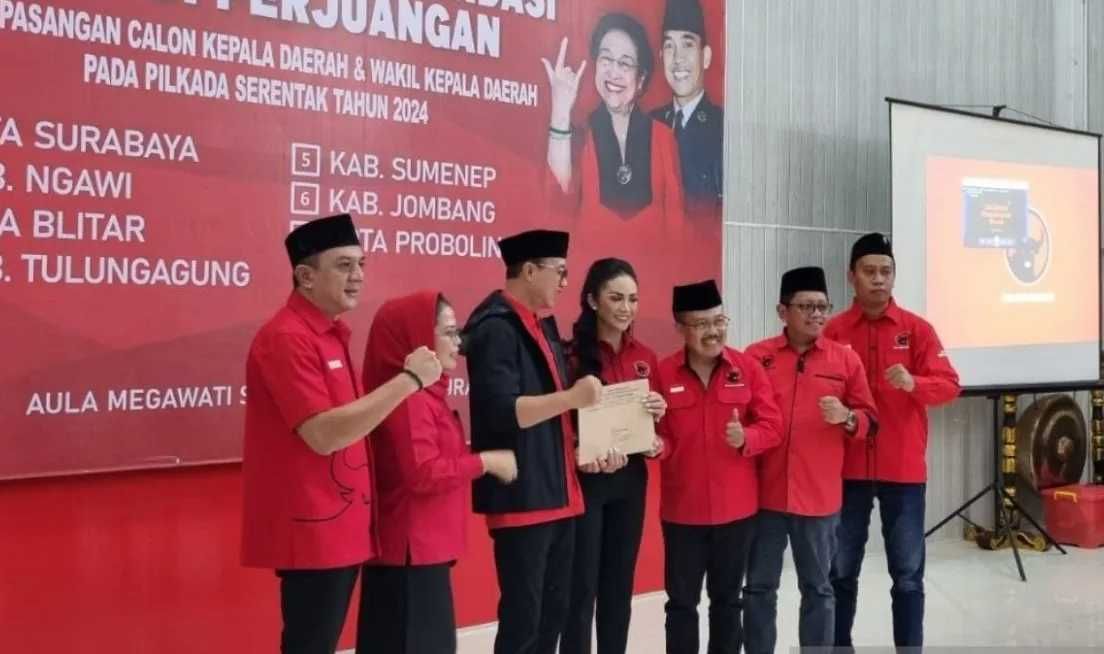 Dapat Penugasan dari PDI Perjuangan Menjadi Cawalkot Batu, Krisdayanti Nyanyikan Lagu