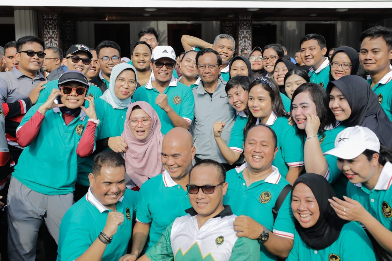 Mahfud MD Berpamitan ke Jajaran Kemenko Polhukam