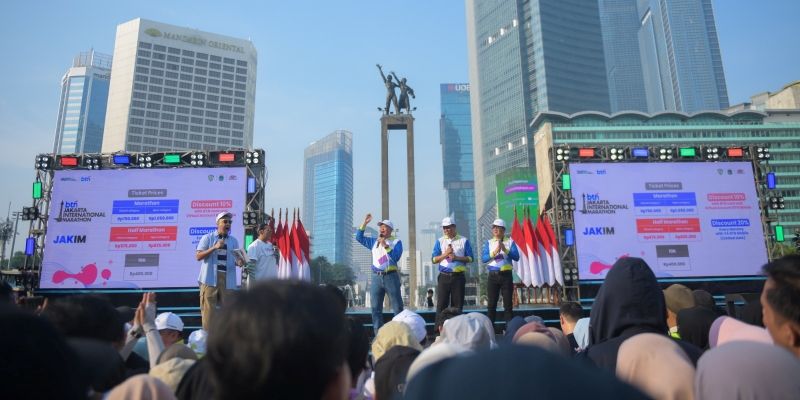 Satpol PP DKI Jakarta Sisir Ranjau Paku di Lokasi Lintasan JAKIM 2024