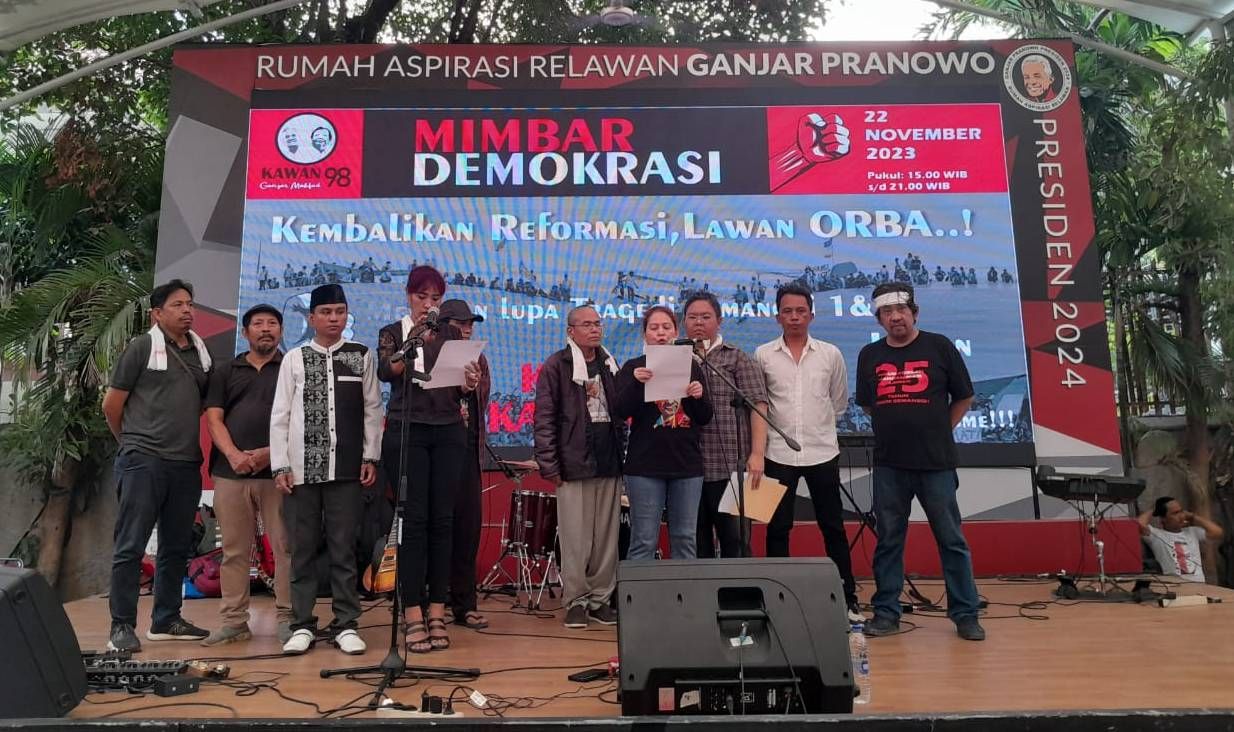 Kawan Ganjar Mahfud 98 Ajak Masyarakat Lawan Neo Orba