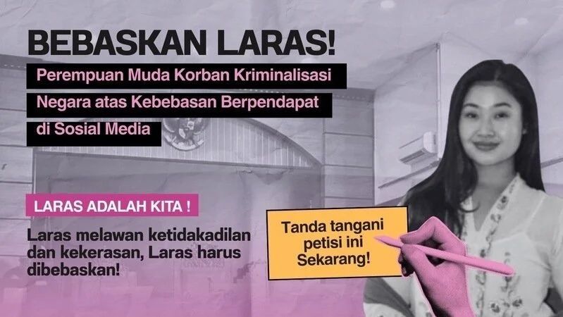 Amnesty: Vonis Laras Faizati “Penjara Tanpa Jeruji”, Ancaman Serius Kebebasan Berekspresi
