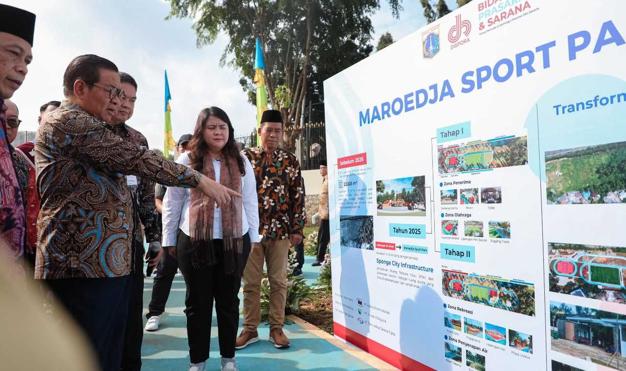 Didesain dengan Prinsip Sponge City Infrastructure, Maroedja Sport Park Kembangan Diresmikan