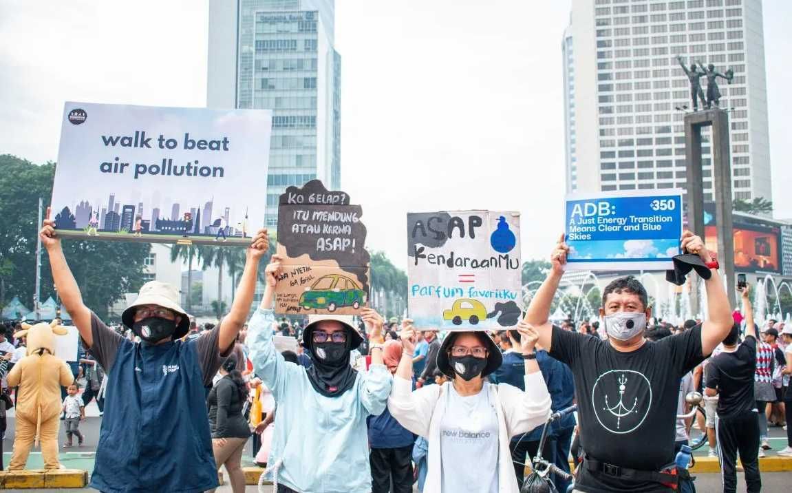 Koalisi Pejalan Kaki dan Clean Mobility Collective South East Asia Kampanyekan Hak Atas Udara Bersih