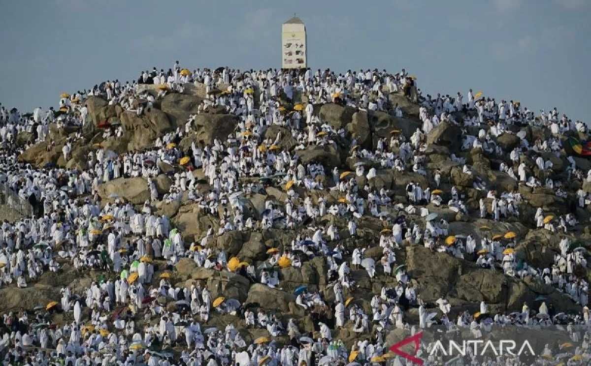 Jemaah Haji dari Seluruh Dunia Laksanakan Prosesi Wukuf di Arafah